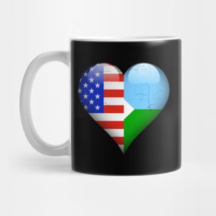 Half American Half Djiboutian - Gift for Djiboutian From Djibouti Mug